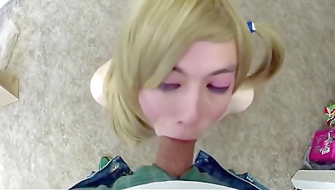 Amateur shemale with big tits gets her pussy fucked