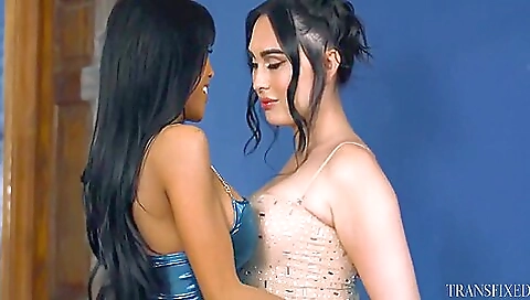 Asian babe with huge boobs and huge tits getting fucked