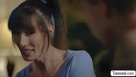 Big booty tattooed blonde with big cock in a hardcore scene