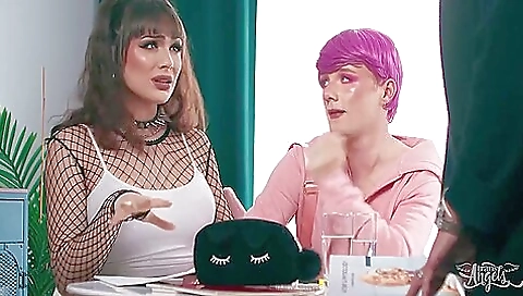 Anal fuck against the wall until she orgasms inside him